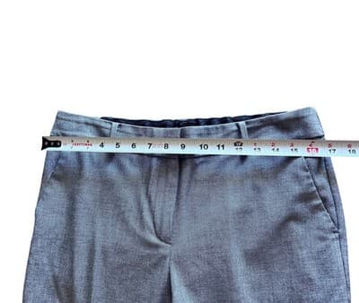 10P Petite Talbots Hampshire Ankle Pants Gray Elegant Classic Spring Summer - Thumbnail 9