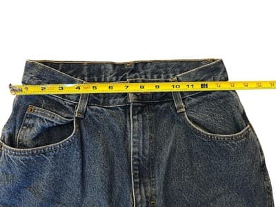 Vintage 1990s Gitano Blue Jeans High Waist 10 Tall Denim Baggy Grunge Streetwear - Thumbnail 7