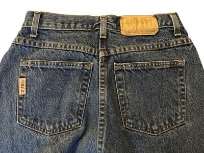 Vintage 1990s Gitano Blue Jeans High Waist 10 Tall Denim Baggy Grunge Streetwear - Thumbnail 2