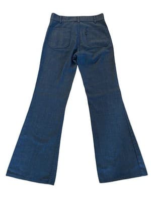 Vtg LEVIS Jeans FRESH PRODUCE Carrot Tab Bell Bottom Sailor Pocket 1970’s 28”W - Thumbnail 5