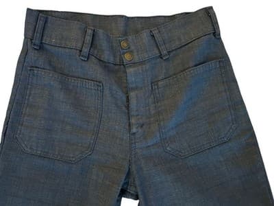 Vtg LEVIS Jeans FRESH PRODUCE Carrot Tab Bell Bottom Sailor Pocket 1970’s 28”W - Thumbnail 3