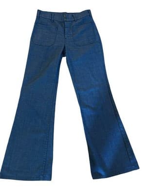 Vtg LEVIS Jeans FRESH PRODUCE Carrot Tab Bell Bottom Sailor Pocket 1970’s 28”W - Thumbnail 8
