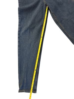 Vintage 1990’s Faded Glory Blue Jeans High Waist Denim 8 Long Baggy Grunge - Thumbnail 10