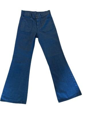 Vtg LEVIS Jeans FRESH PRODUCE Carrot Tab Bell Bottom Sailor Pocket 1970’s 28”W - Thumbnail 4