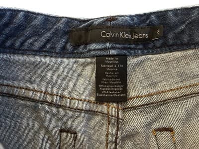 Calvin Klein Blue Jeans Size 8 Denim Pants Slacks Women - Thumbnail 3