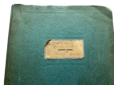 Antique 1935 North Carolina Midwife Classroom Book Vintage Midwifery Instruction - Thumbnail 2