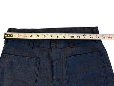 Vtg LEVIS Jeans FRESH PRODUCE Carrot Tab Bell Bottom Sailor Pocket 1970’s 28”W - Thumbnail 17