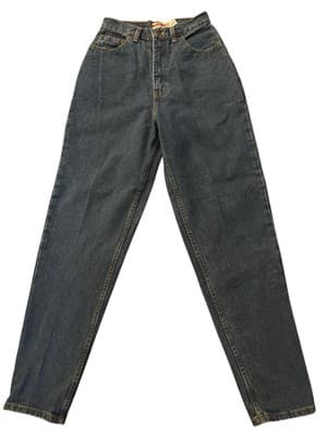Vintage 1990’s Faded Glory Blue Jeans High Waist Denim 8 Long Baggy Grunge - Thumbnail 9