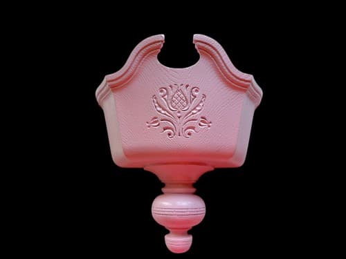 Vintage Pink Wall Hanging Sconce Multi Purpose Holder Home Decor Shabby Cottage - Thumbnail 2