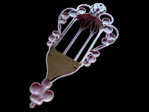 Vintage Pink Wall Hanging Home Decor Decorative Holder Cottage Core Romantic - Thumbnail 4