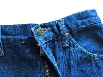 Vintage JG Hook Blue Jean Denim Skirt 1980’s Boho Collegiate Schoolgirl Preppy - Thumbnail 5
