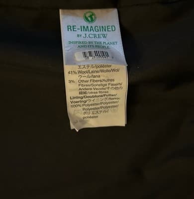 J. Crew City Coat Tweed Zip Front Stand Up Collar Black Womens 8 Old Money Luxe - Thumbnail 12