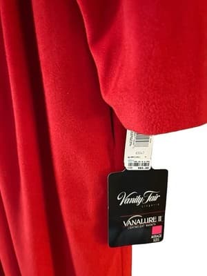 NWT NOS Size M Vintage Vanity Fair Housecoat Robe Zip Front Grannycore - Thumbnail 2