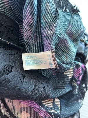 Size 34 Vintage Vassarette Lingerie Camisole Chiffon Floral Sheer Fairycore - Thumbnail 12