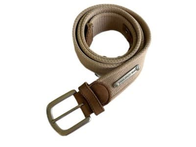 Fossil Utility Gear Belt Leather Trim Tan Cloth Casual Men's 36 Spring Summer - Thumbnail 5