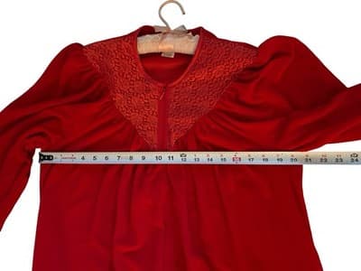 NWT NOS Size M Vintage Vanity Fair Housecoat Robe Zip Front Grannycore - Thumbnail 6