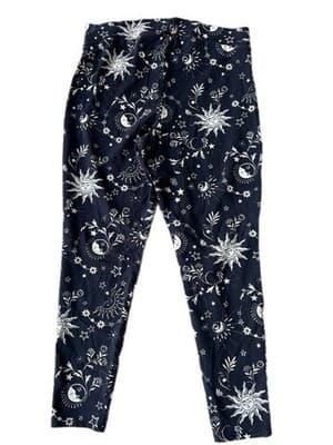 Chicos Celestial Leggings Black Stretch Star Moon Women’s Pants - Thumbnail 7