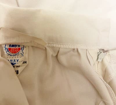 Vintage 1980’s White Skirt Red Yellow & Green Ribbon Trim Preppy Retro Casual - Thumbnail 9