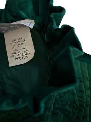 NWT NOS Size M Vintage Appel Emerald Green Housecoat Robe Zip Front Grannycore - Thumbnail 4