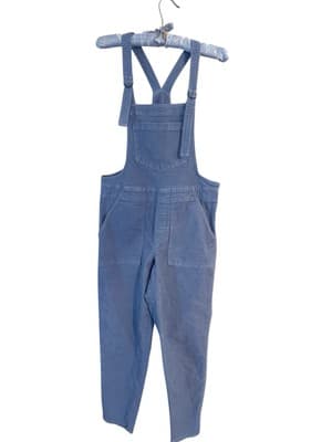 Aerie Pastel Blue Corduroy Overalls Bibs XS Pockets Boho Country Farm School - Thumbnail 4