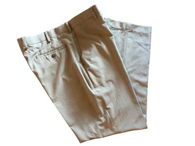 38x32 Men’s LOUIS RAPHAEL Rosso Pants Dress Slacks Modern Fit Flat Front - Thumbnail 3