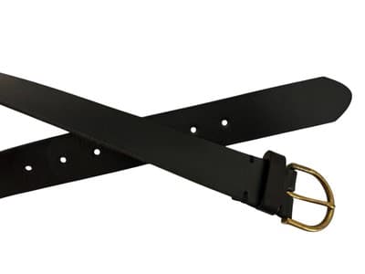 American Eagle Black Belt Genuine Cow Leather Boho Prairie Peasant Festival Med - Thumbnail 4