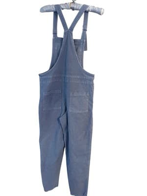 Aerie Pastel Blue Corduroy Overalls Bibs XS Pockets Boho Country Farm School - Thumbnail 3