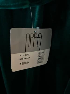 NWT NOS Size M Vintage Appel Emerald Green Housecoat Robe Zip Front Grannycore - Thumbnail 8