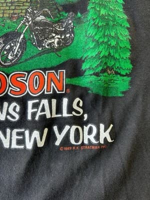 Black T Shirt “If I Have To Explain” Harley Davidson 1993 Single Stitch Large - Thumbnail 7