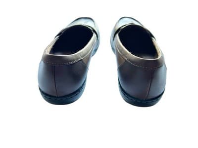 Clark’s 9.5W Wide Women’s Brown Genuine Leather Slip On Tassel Loafers Shoes - Thumbnail 4