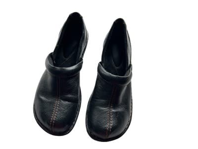 7.5 Thom McAnn Womens Shoes Slip-On Black Chunky CLOGS Grunge Slides Fall Winter - Thumbnail 2