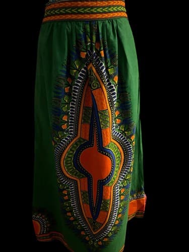 Vintage Cotton Maxi Skirt Crop Top Set Boho Hippie Gypsy Grunge Festival 2 Piece - Thumbnail 9
