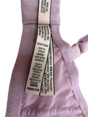 34DDD Dream Angels Push Up Without Padding Victorias Secret Purple Bra Lingerie - Thumbnail 7