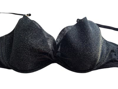 Adore Me Bra Womens Size 38D Black Gold Glitter Underwire Lined Twist Front Sexy - Thumbnail 3