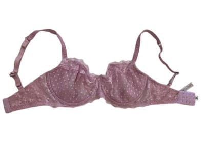 34DDD Dream Angels Push Up Without Padding Victorias Secret Purple Bra Lingerie - Thumbnail 3