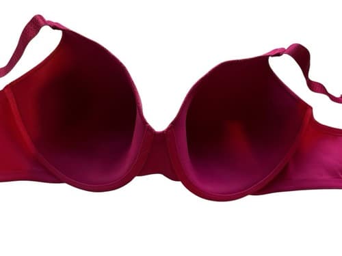 40DD Vanity Fair Wine Burgundy Bra Floral Lace Beautiful Lingerie - Thumbnail 3