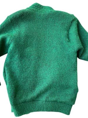 Vintage 1980’s 90’s NEW WAVE MOHAIR CARDIGAN SWEATER Beaded Appliqué Avant Garde - Thumbnail 4