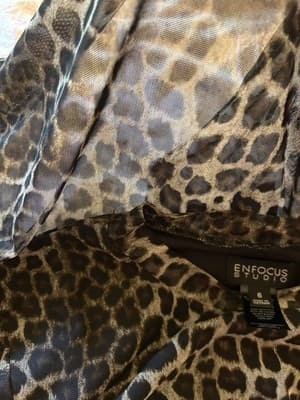 Vintage Y2K Leopard NWT Stretchy Cheetah Snake Black Brown Fitted Sexy Dress M - Thumbnail 4