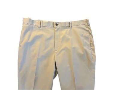 40 X 30 BROOKS BROTHERS Chino Khaki Pants Mens Slacks Advantage Clark Fit Beige - Thumbnail 2