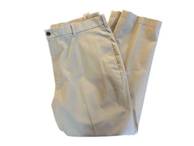 40 X 30 BROOKS BROTHERS Chino Khaki Pants Mens Slacks Advantage Clark Fit Beige - Thumbnail 4