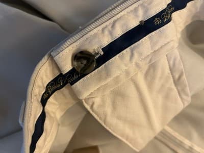 40 X 30 BROOKS BROTHERS Chino Khaki Pants Mens Slacks Advantage Clark Fit Beige - Thumbnail 6