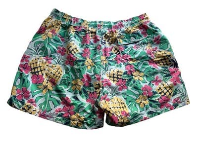 XL Men’s Brooks Brothers Logo Swim Shorts Country Club Tropical Pockets With Bag - Thumbnail 6