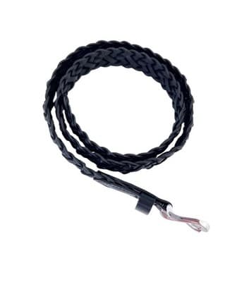 Vintage Belt Genuine Leather Braided Made In Guatemala Black Boho Unisex Adjust - Thumbnail 3