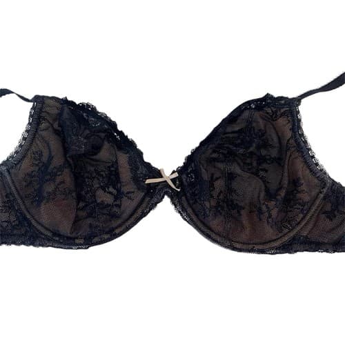 Black Lace 40C Bra By Whimsy For Lunaire Lingerie