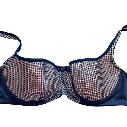 Rosme 40A Black & Nude Bra Darted Cups Flattering Fit Sexy Lingerie