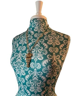 Vintage Moving OWL Necklace Gold Jewelry 1970’s Boho Prairie Peasant Country - Thumbnail 2