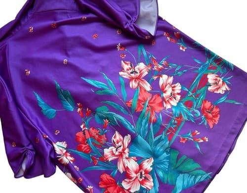 Vintage Tropicana For Hawaii For Liberty House Aloha Hawaiian Blouse Tropical - Thumbnail 5