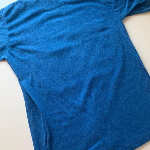 True Vintage Marine T Shirt Blue & Yellow Gun Sniper Boat Print 1980’s Unisex - Thumbnail 3