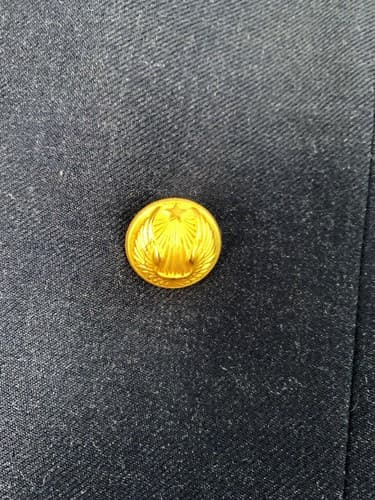 Vintage French Pea Coat Paris Air Force Gold DMP Buttons Military Mens Uniform - Thumbnail 8