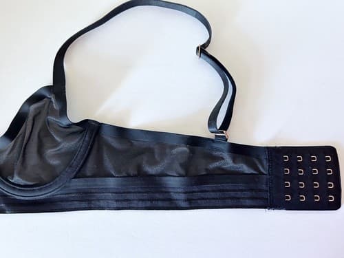ELL = ALE 32A Black Demi Bra Sexy Sheer Lingerie NWOT - Thumbnail 4